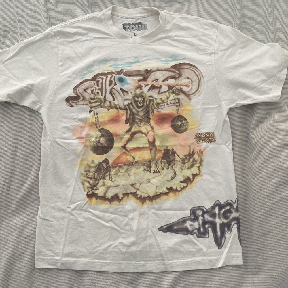 Travis Scott Utopia Album Skitzo Circus Maximus Tour Tee Size L
